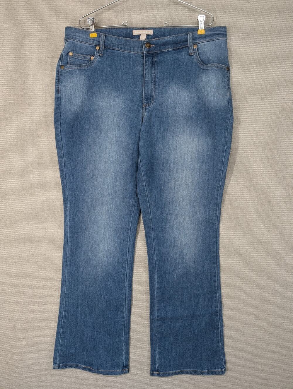 Woman Within Blue Jeans Size 16W Boot Cut -0826H63